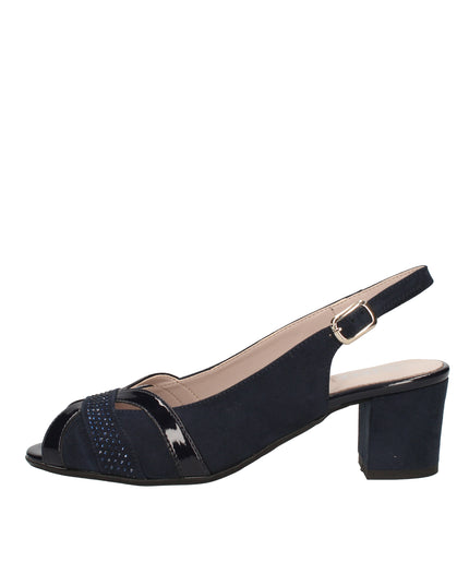Cinzia Soft scarpe spuntate in camoscio con cinturino regolabile