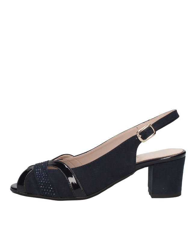 Cinzia Soft scarpe spuntate in camoscio con cinturino regolabile