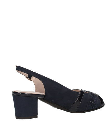 Cinzia Soft scarpe spuntate in camoscio con cinturino regolabile