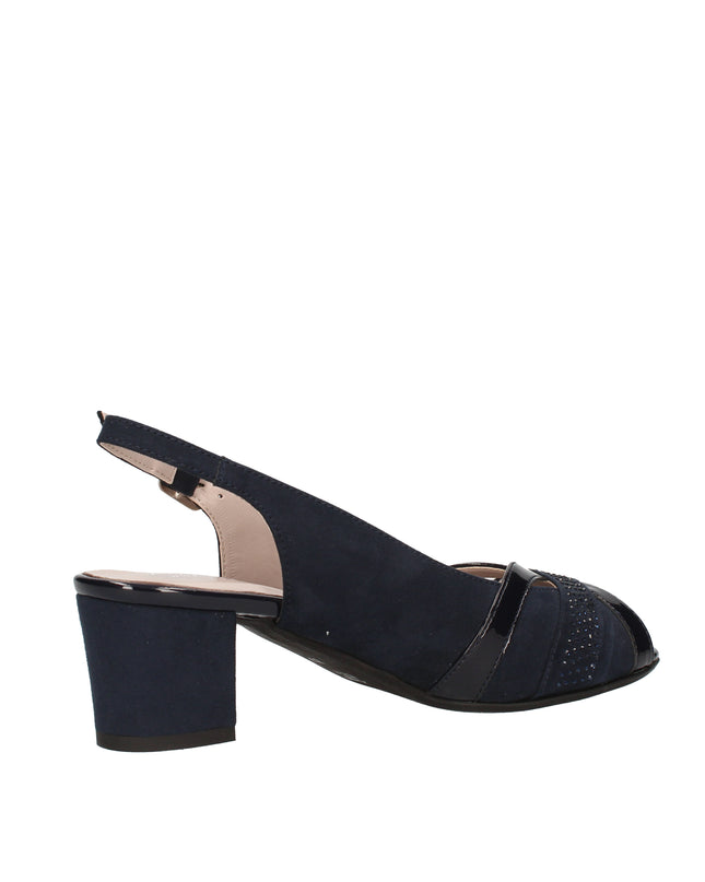 Cinzia Soft scarpe spuntate in camoscio con cinturino regolabile