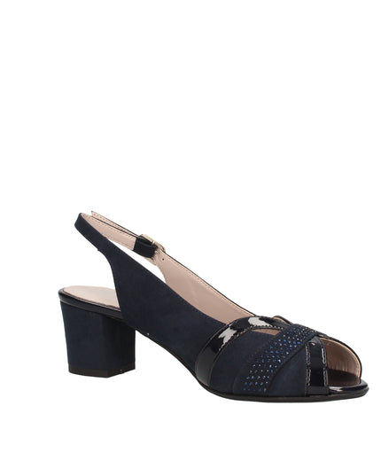 Cinzia Soft scarpe spuntate in camoscio con cinturino regolabile