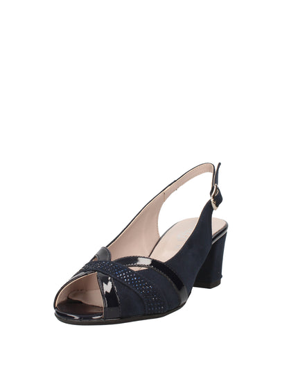 Cinzia Soft scarpe spuntate in camoscio con cinturino regolabile