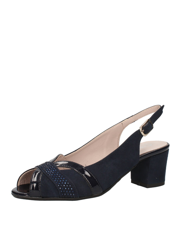 Cinzia Soft scarpe spuntate in camoscio con cinturino regolabile