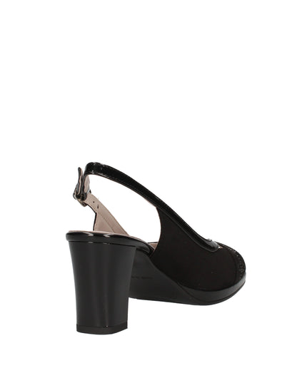 Cinzia Soft scarpe spuntate in camoscio con tacco in vernice