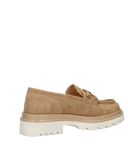 Keys mocassini in camoscio con accessorio