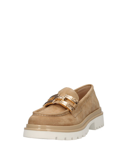 Keys mocassini in camoscio con accessorio