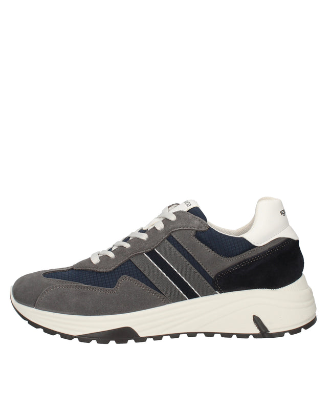 Igi&co sneakers sportive in camoscio e tessuto