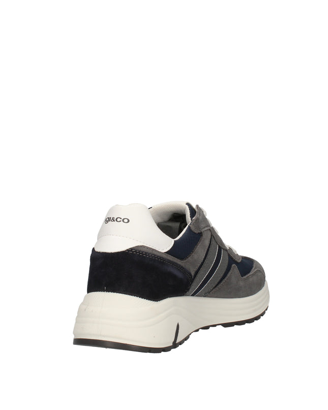 Igi&co sneakers sportive in camoscio e tessuto