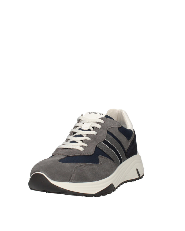 Igi&co sneakers sportive in camoscio e tessuto