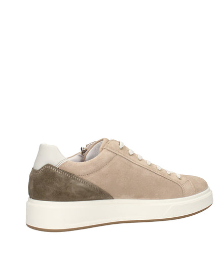 Igi&co sneakers in camoscio con lacci e zip laterale
