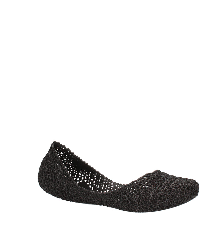 Melissa Campana Papel VII AD ballerine con glitter applicati Nero