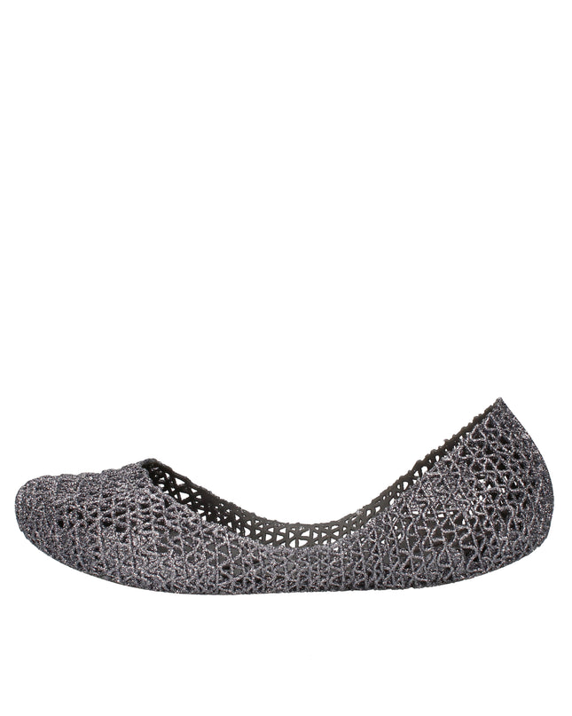 Melissa Campana Papel VII AD ballerine con glitter applicati Grigio