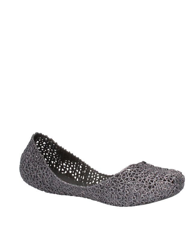 Melissa Campana Papel VII AD ballerine con glitter applicati Grigio
