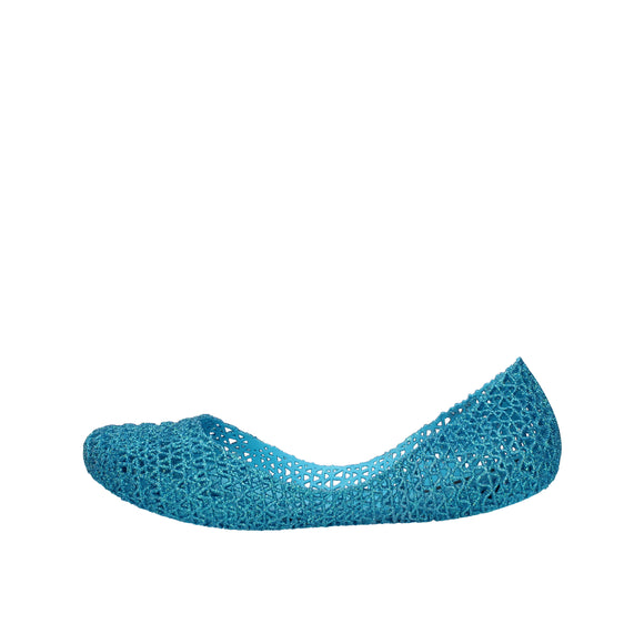 Melissa Campana Papel VII AD ballerine con glitter applicati Blu Celeste