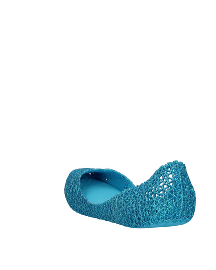Melissa Campana Papel VII AD ballerine con glitter applicati Blu Celeste