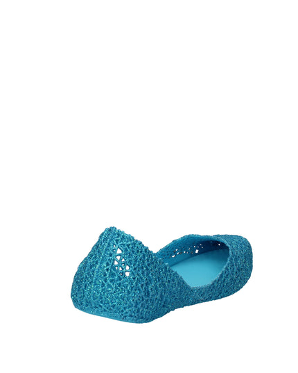 Melissa Campana Papel VII AD ballerine con glitter applicati Blu Celeste