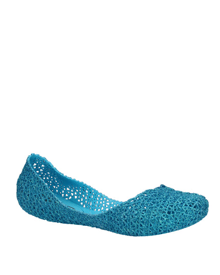 Melissa Campana Papel VII AD ballerine con glitter applicati Blu Celeste