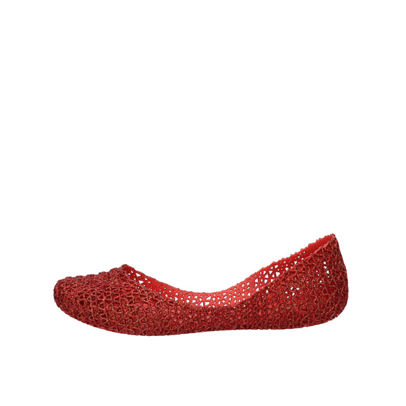 Melissa Campana Papel VII AD ballerine con glitter applicati Rosso