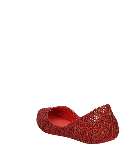 Melissa Campana Papel VII AD ballerine con glitter applicati Rosso