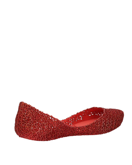 Melissa Campana Papel VII AD ballerine con glitter applicati Rosso
