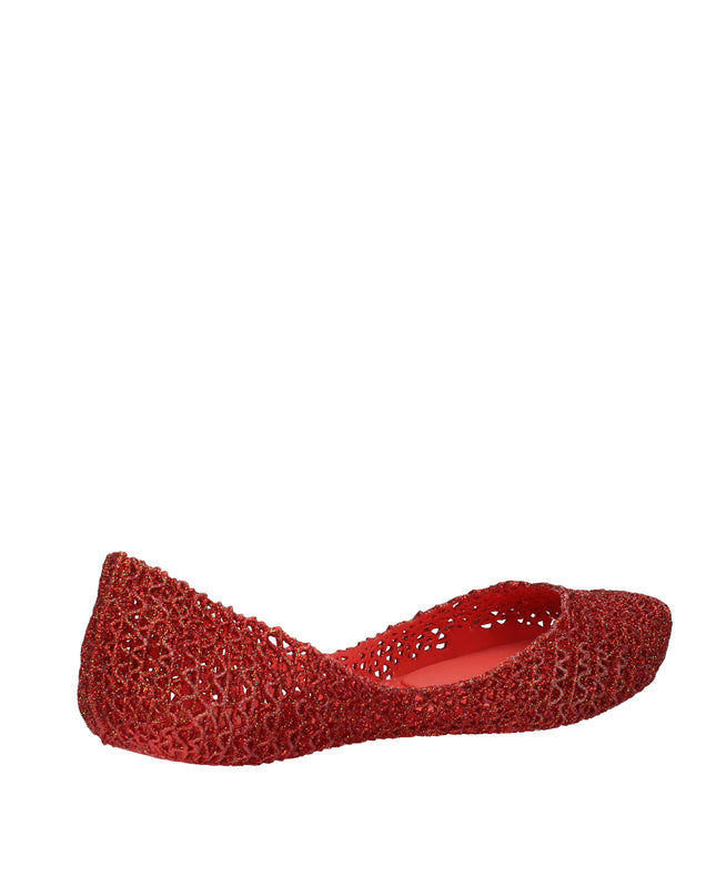 Melissa Campana Papel VII AD ballerine con glitter applicati Rosso