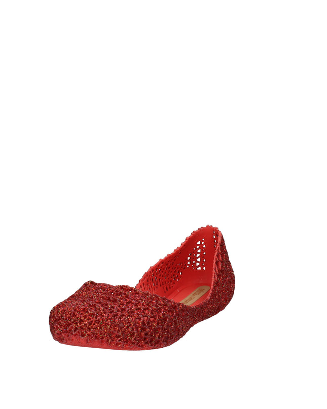 Melissa Campana Papel VII AD ballerine con glitter applicati Rosso