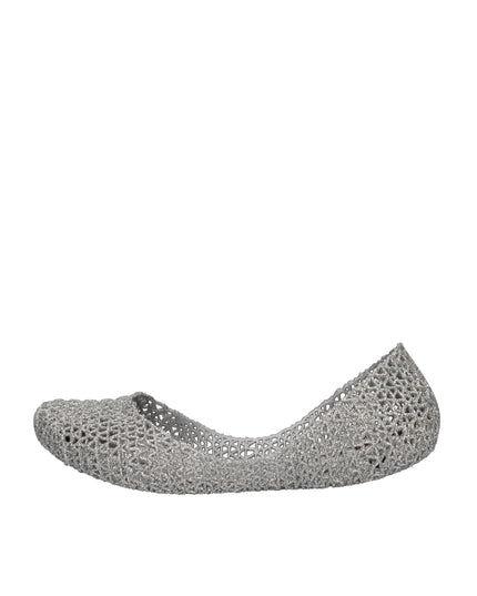 Melissa Campana Papel VII AD ballerine con glitter applicati Argento