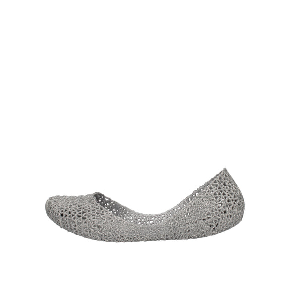 Melissa Campana Papel VII AD ballerine con glitter applicati Argento