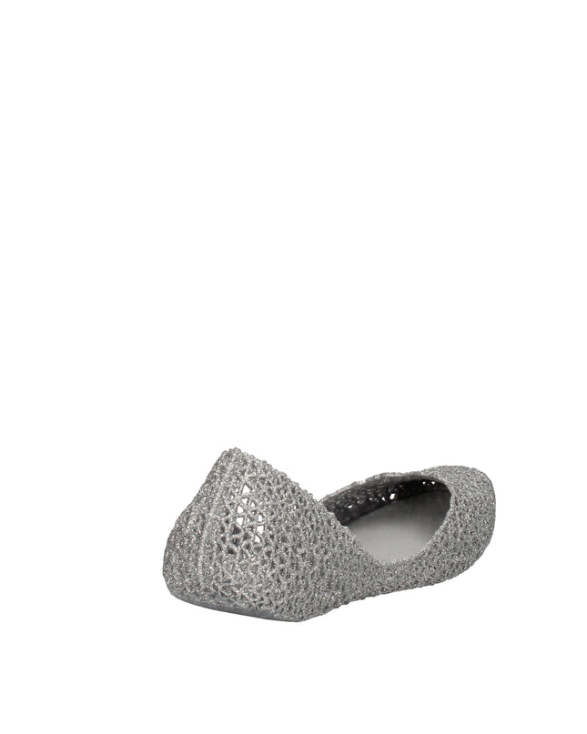 Melissa Campana Papel VII AD ballerine con glitter applicati Argento