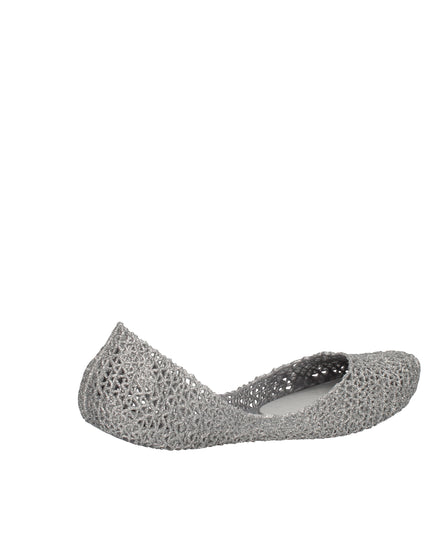 Melissa Campana Papel VII AD ballerine con glitter applicati Argento