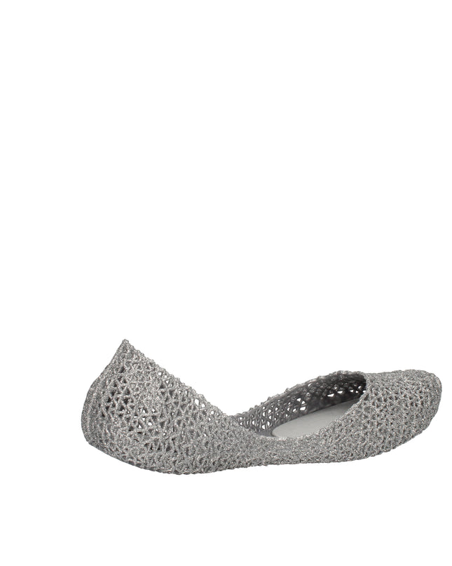 Melissa Campana Papel VII AD ballerine con glitter applicati Argento