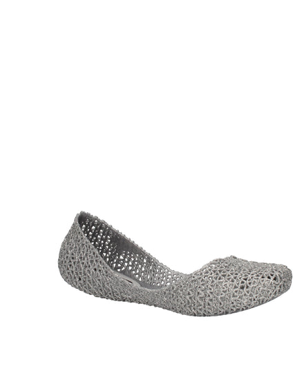 Melissa Campana Papel VII AD ballerine con glitter applicati Argento