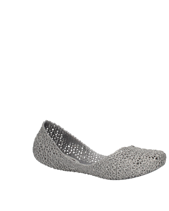 Melissa Campana Papel VII AD ballerine con glitter applicati Argento