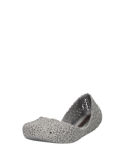 Melissa Campana Papel VII AD ballerine con glitter applicati Argento