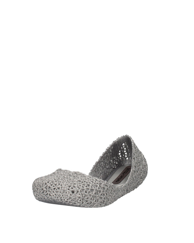 Melissa Campana Papel VII AD ballerine con glitter applicati Argento