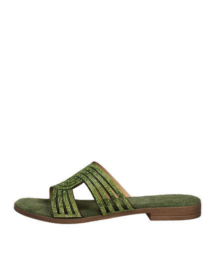 Igi&co ciabatte in pelle con strass