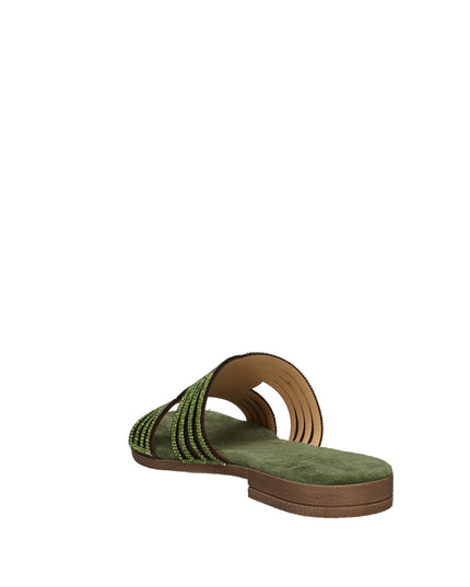 Igi&co ciabatte in pelle con strass