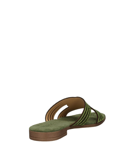 Igi&co ciabatte in pelle con strass