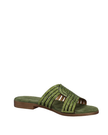 Igi&co ciabatte in pelle con strass