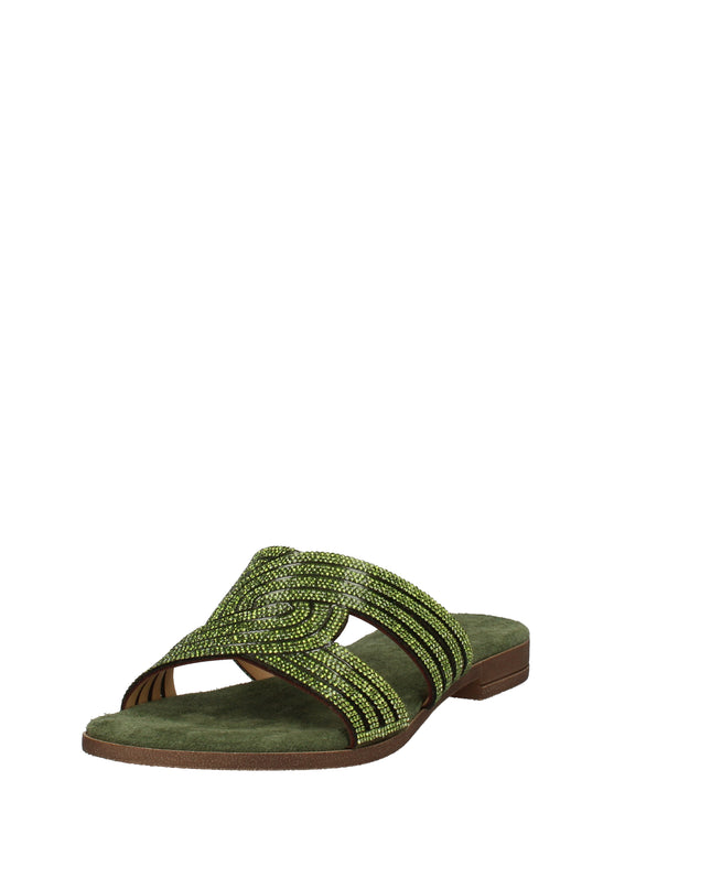 Igi&co ciabatte in pelle con strass