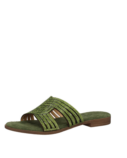 Igi&co ciabatte in pelle con strass