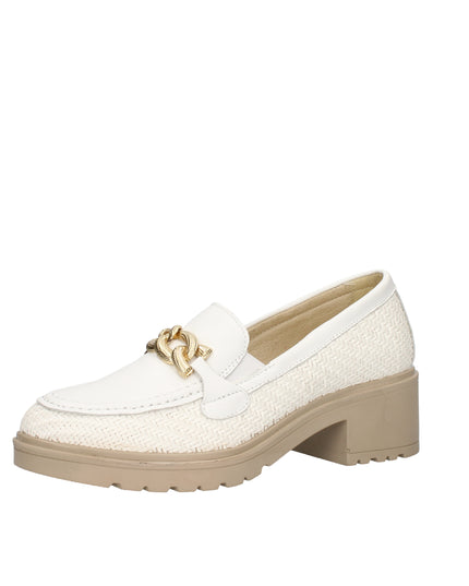 Igi&co mocassini in pelle intrecciata con tacco a blocco