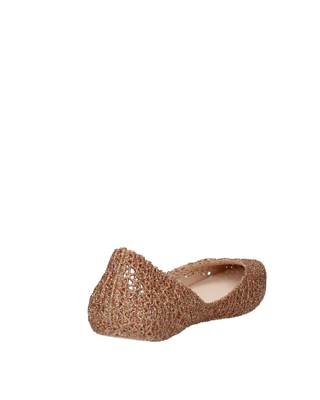 Melissa Campana Papel VII AD ballerine con glitter applicati Beige Rosa