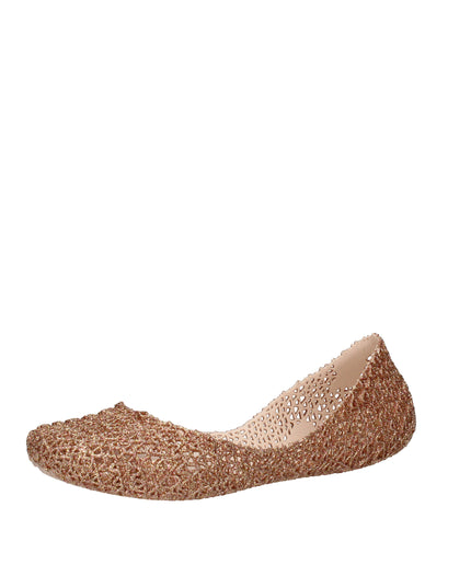 Melissa Campana Papel VII AD ballerine con glitter applicati Beige Rosa
