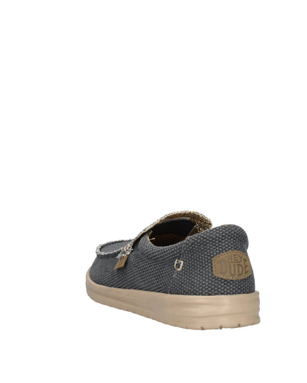 Hey Dude Mikka Braided mocassini in tela deep blue