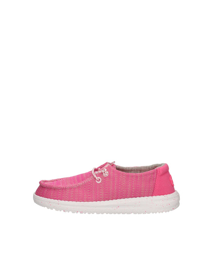 Hey Dude Wendy Youth Sport Mesh mocassini in tessuto con lacci elastici
