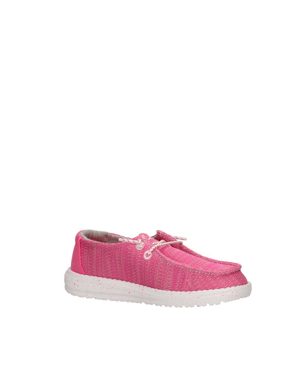 Hey Dude Wendy Youth Sport Mesh mocassini in tessuto con lacci elastici