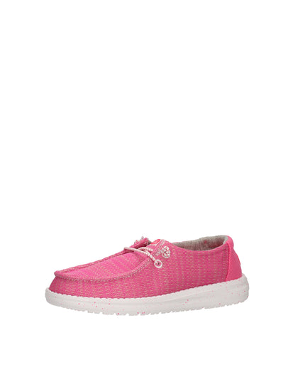 Hey Dude Wendy Youth Sport Mesh mocassini in tessuto con lacci elastici