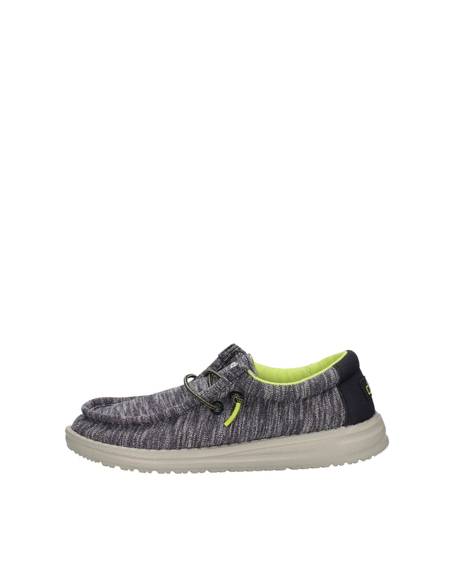 Hey Dude Wally Youth Stretch mocassini in tessuto con lacci elastici