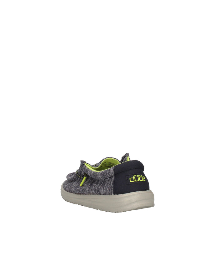 Hey Dude Wally Youth Stretch mocassini in tessuto con lacci elastici